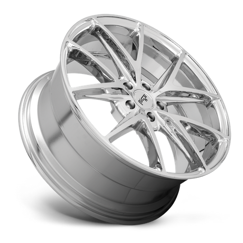 Niche 1PC M248 Misano Chrome 18x8 Wheel, 5x120 Bolt Pattern, 40mm Offset