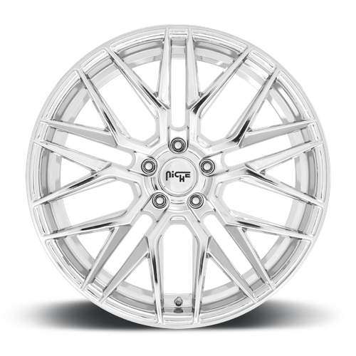 Niche 1PC M249 Gamma 20x9 Chrome Wheel, 5x115 Bolt Pattern, +18 Offset