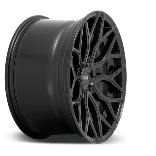 Niche 1PC M261 Mazzanti 19-Inch Matte Black Wheel, 5x112 Bolt Pattern, +38mm Offset