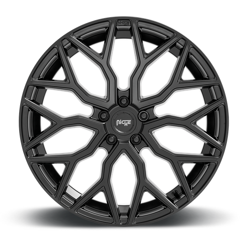 Niche 1PC M261 Mazzanti 19-Inch Matte Black Wheel, 5x112 Bolt Pattern, 25mm Offset
