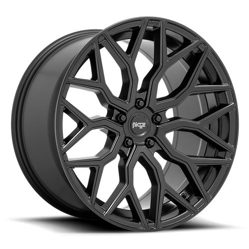 Niche 1PC M261 Mazzanti 19x9.5 Matte Black Wheel, 5x4.5 Bolt Pattern, 35mm Offset