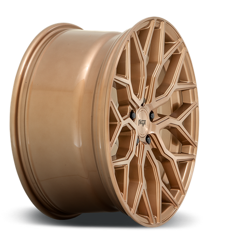Niche 1PC M263 Mazzanti 19-Inch Bronze Brushed Wheel, 5x112, 42mm Offset