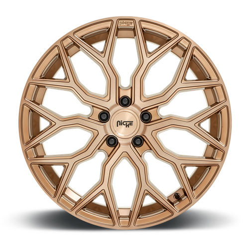 Niche 1PC M263 Mazzanti 19-Inch Bronze Brushed Wheel, 5x112, 42mm Offset