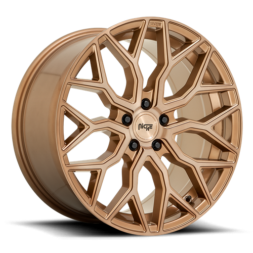Niche 1PC M263 Mazzanti 19-Inch Bronze Brushed Wheel, 5x112, 42mm Offset