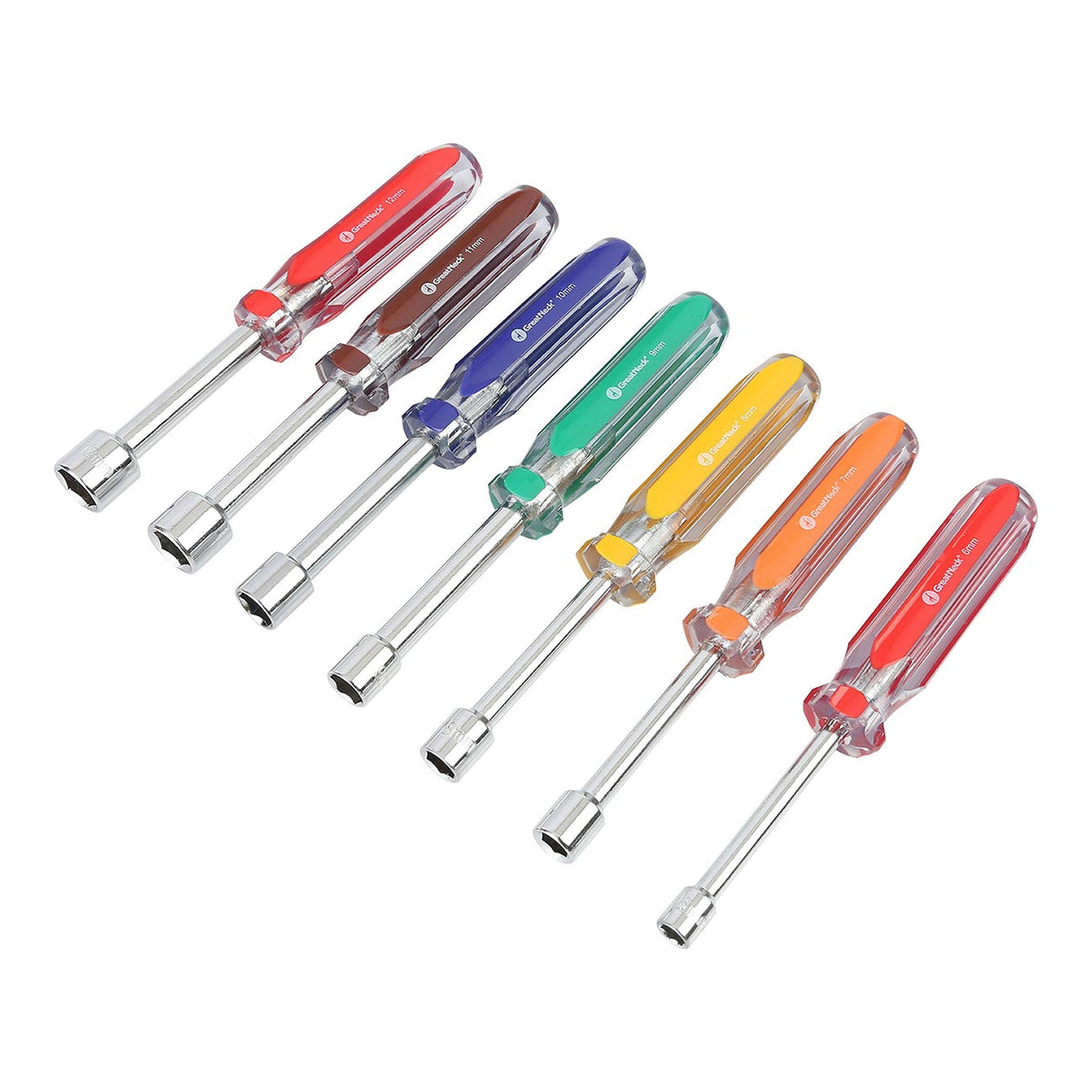 GreatNeck ND71 Metric Nutdriver Set, 7-Piece Set