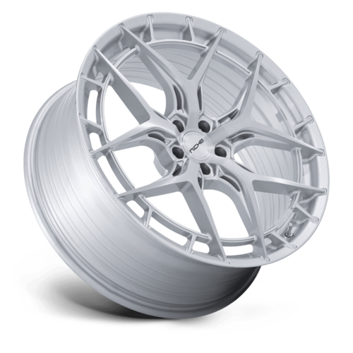 Niche 1PC NC286 Riviera 22-Inch Gloss Silver Brushed Face Wheel
