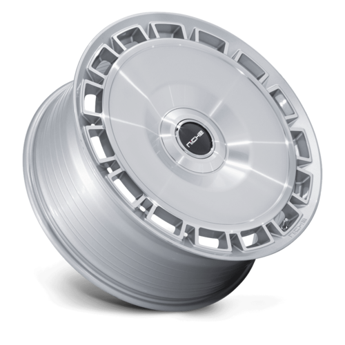 Niche NC287 Venice 22-Inch Gloss Silver Machined Face Wheel, 5x4.25/4.5, +38 Offset
