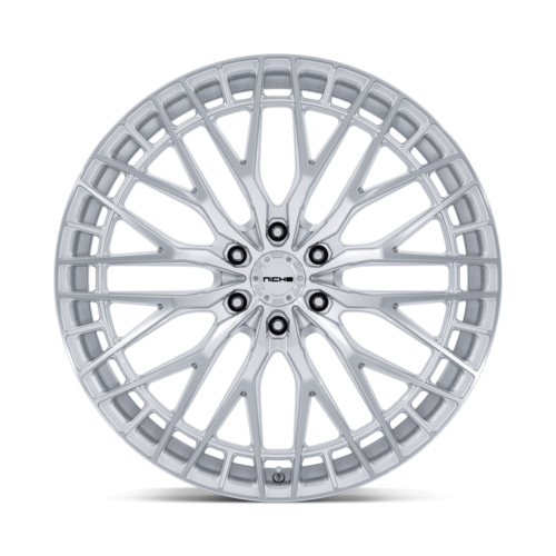 Niche 1PC Genoa 22x10 Wheel - 6x135 Bolt Pattern, 87.10mm Centerbore, +30 Offset, Gloss Silver with Machined Face