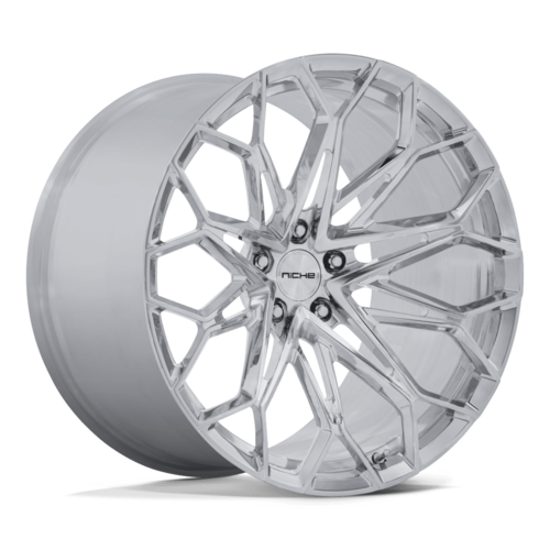 Niche 1PC NC600 MANTA 19x10-Inch Polished Wheel, 5x4.75 Bolt Pattern, +35 Offset