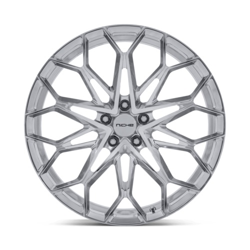 Niche 1PC NC600 MANTA 19x10-Inch Polished Wheel, 5x4.75 Bolt Pattern, +35 Offset