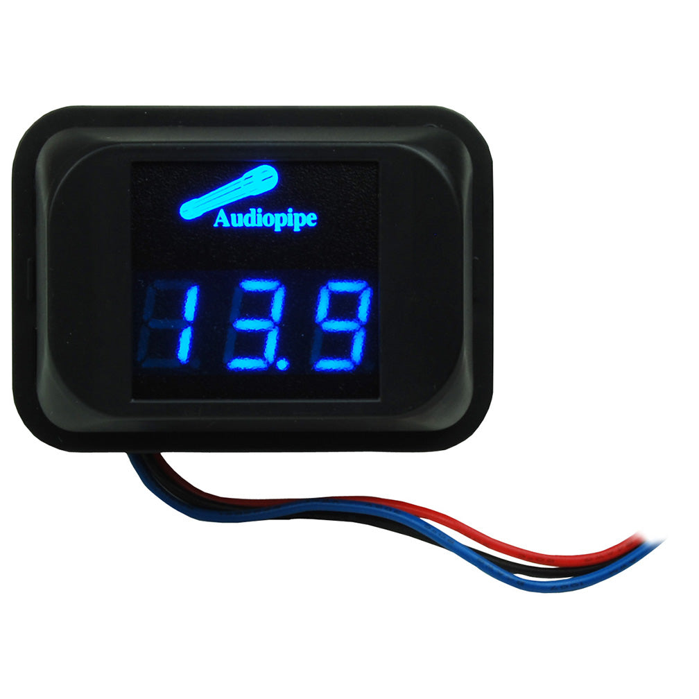 Nippon Audiopipe Blue LED Digital Volt Meter - NLD100