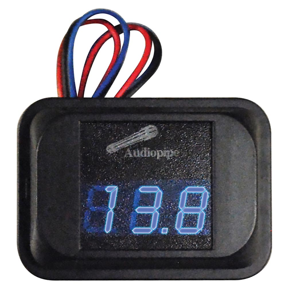 Nippon Audiopipe Blue LED Digital Volt Meter - NLD100