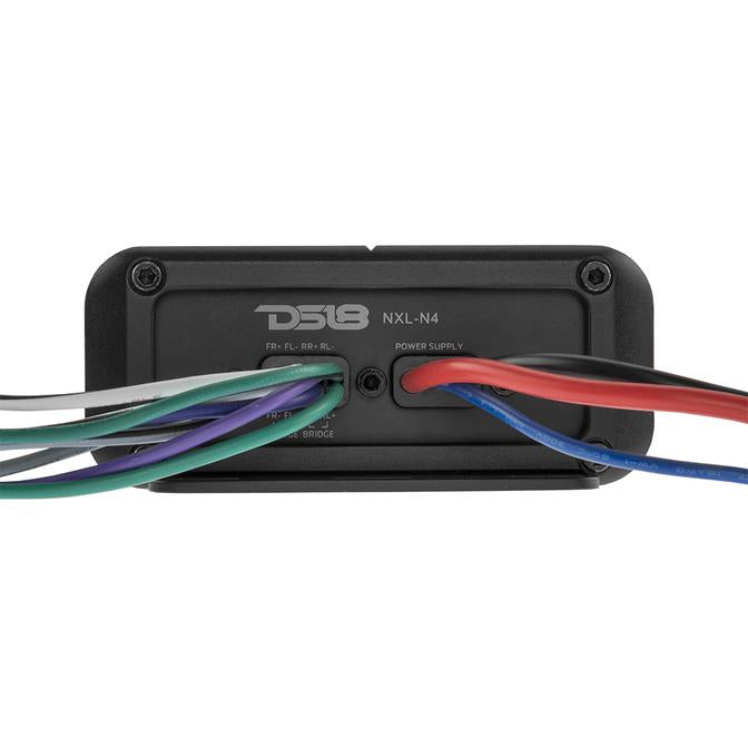 DS18 Marine Ultra Compact 4-Channel Amplifier - 1800W Max Power, Model NXLN4