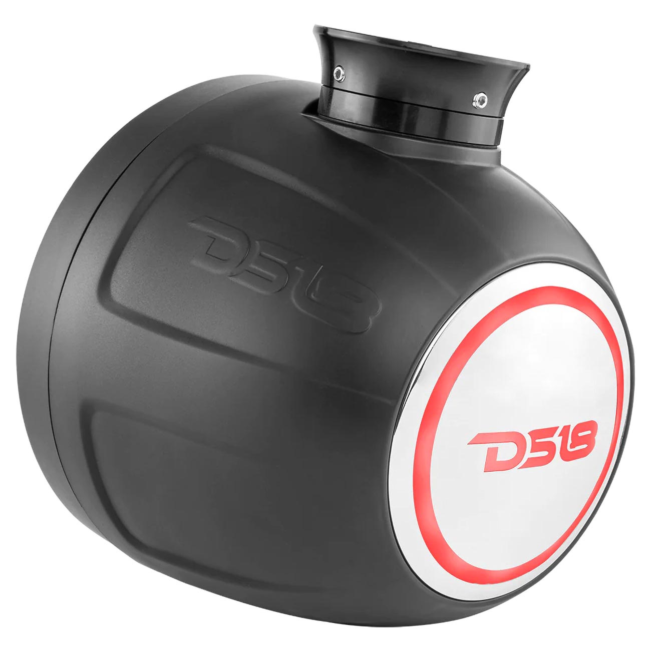 DS18 Marine/Powersports 2-Way 8-Inch Pod Speaker with RGB LED Lights - Black (Pair)