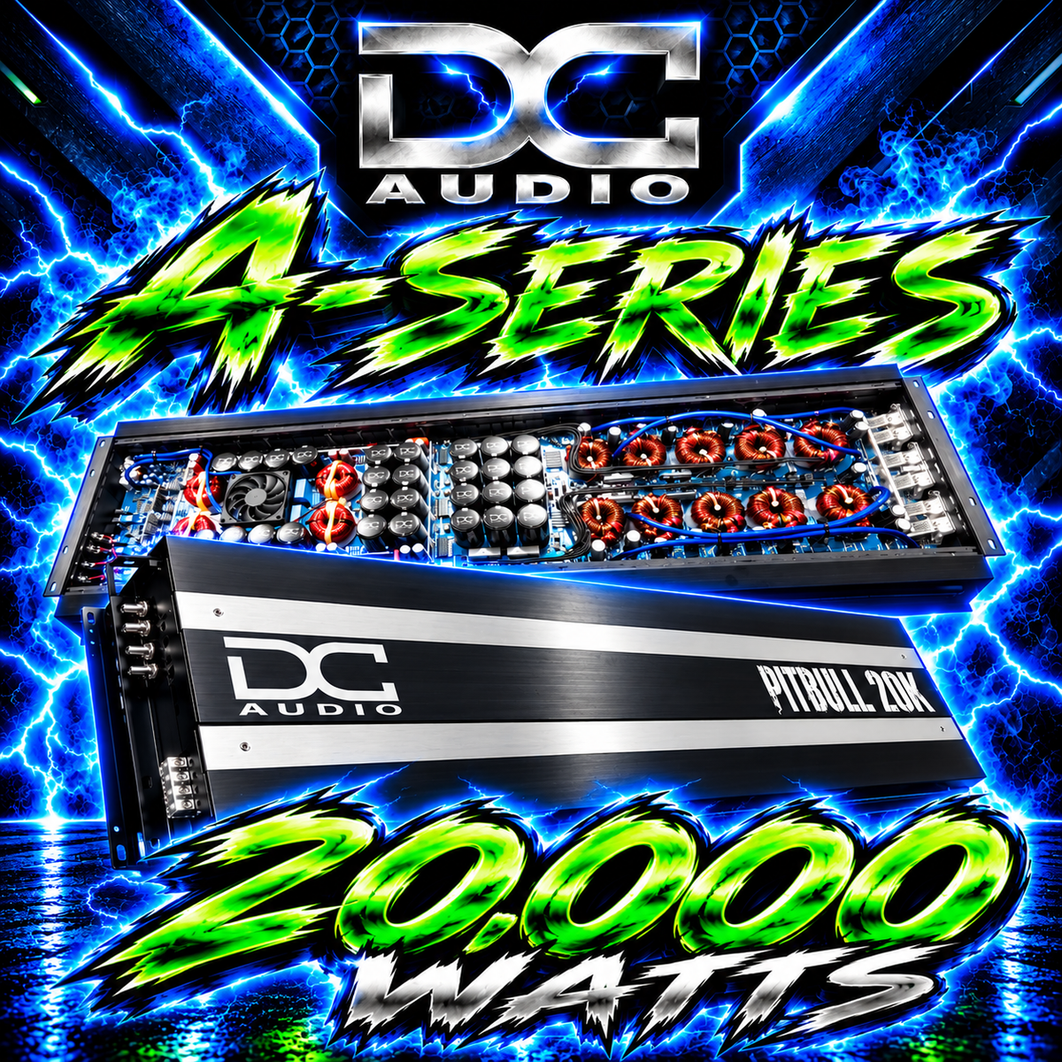 DC Audio "PITBULL 20k" 20,000 watt Mono Block Amplifier