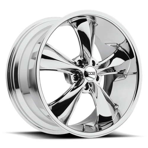 Foose 1PC F105 Legend 17x8 Chrome Wheel, 5x4.5 Bolt Pattern, +1mm Offset