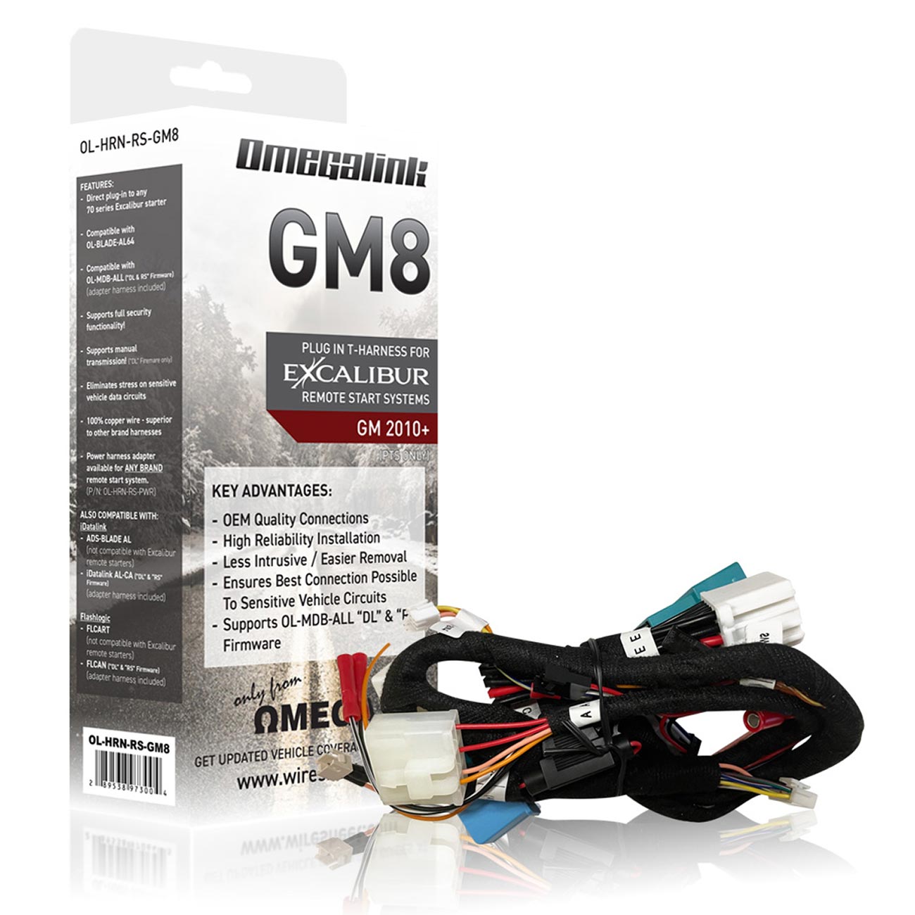 Excalibur Alarms Omegalink T-Harness for Remote Start – Compatible with Select GM Press To Start Models (2010-2024)