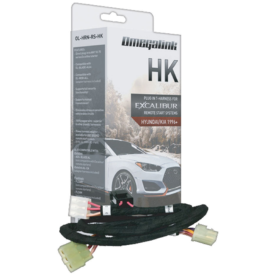 Excalibur Alarms Omegalink T-Harness for Hyundai and Kia Standard Key Vehicles (2010-2025)