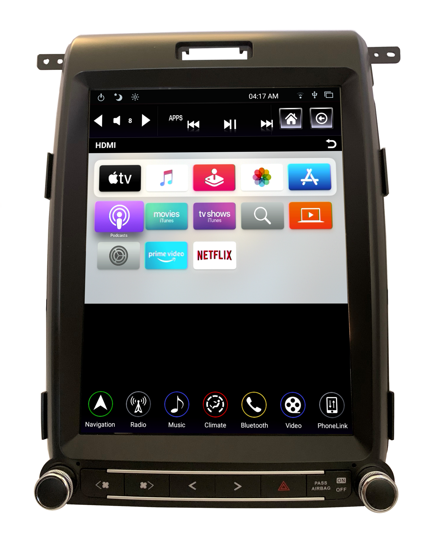 Linkswell 2013-2014 FORD F150 GENERATION 4 T-STYLE RADIO - Wireless CarPlay/Android Auto Adapter (NO HDMI INPUT) - TS-FDOP12-1RR-4B (Factory Rework) - View 1