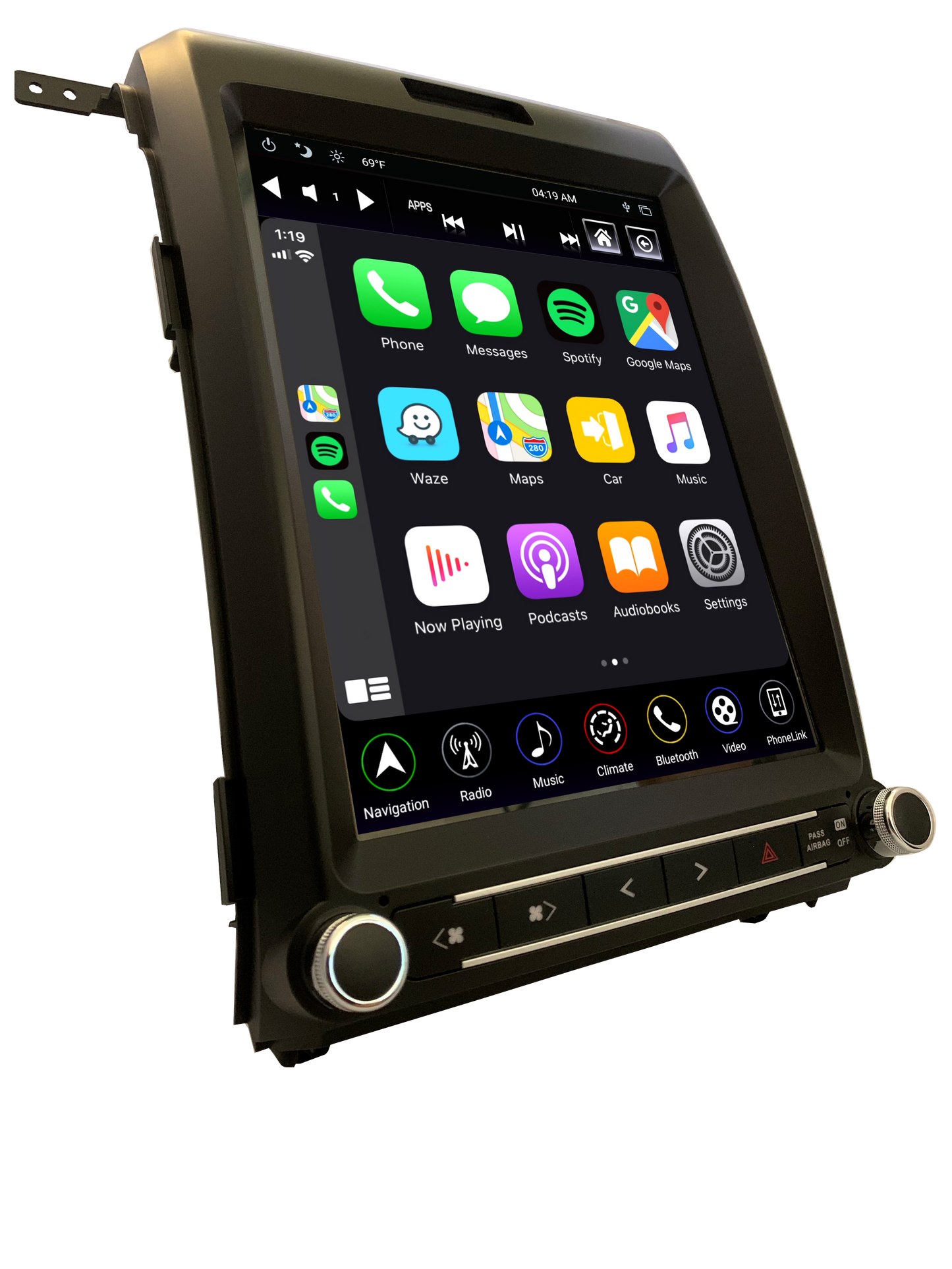 Linkswell 2013-2014 FORD F150 GENERATION 4 T-STYLE RADIO - Wireless CarPlay/Android Auto Adapter (NO HDMI INPUT) - TS-FDOP12-1RR-4B (Factory Rework) - View 2