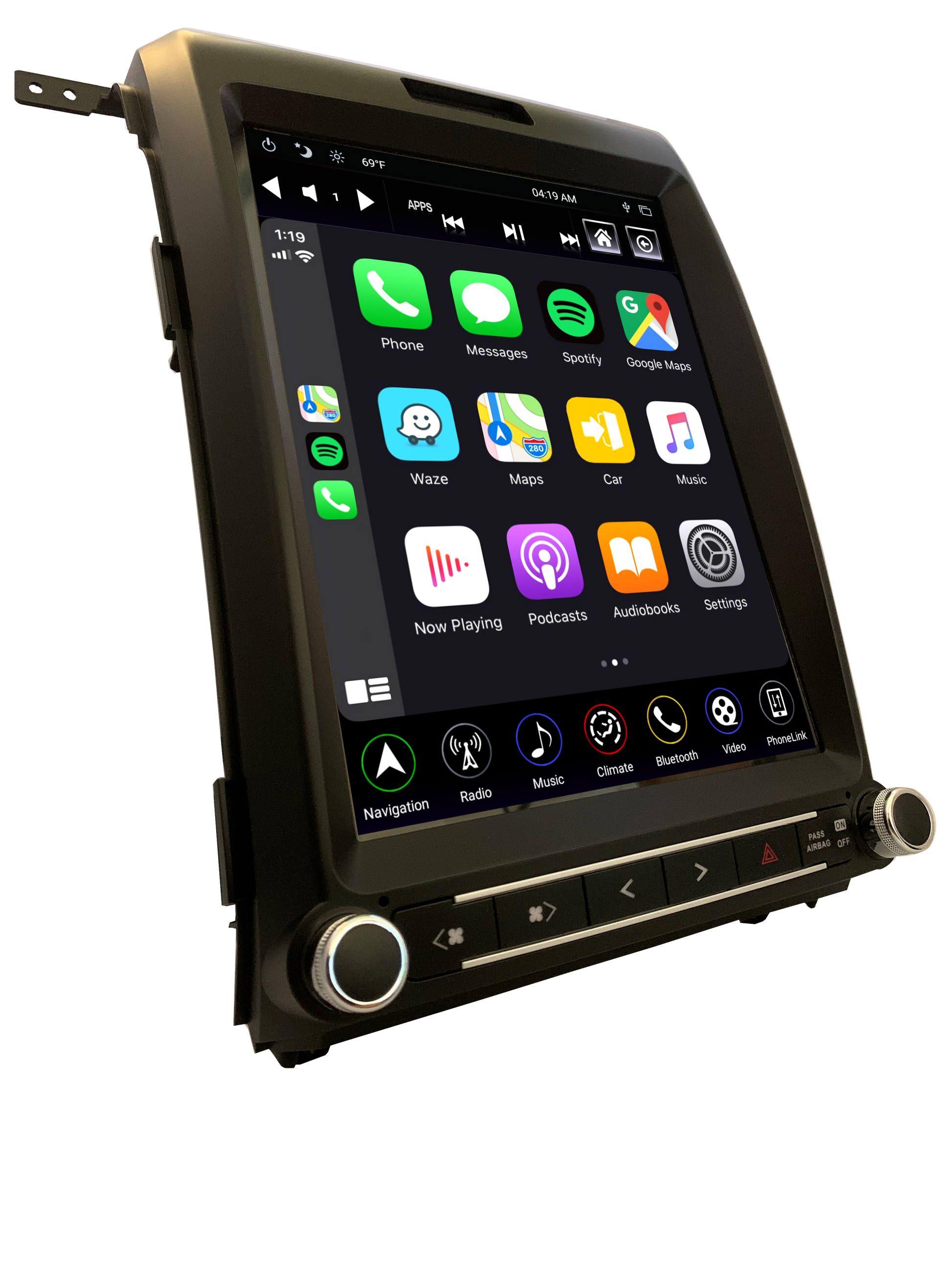 Linkswell 2013-2014 FORD F150 GENERATION 4 T-STYLE RADIO - Wireless CarPlay/Android Auto Adapter (NO HDMI INPUT) - TS-FDOP12-1RR-4B (Factory Rework) - View 2