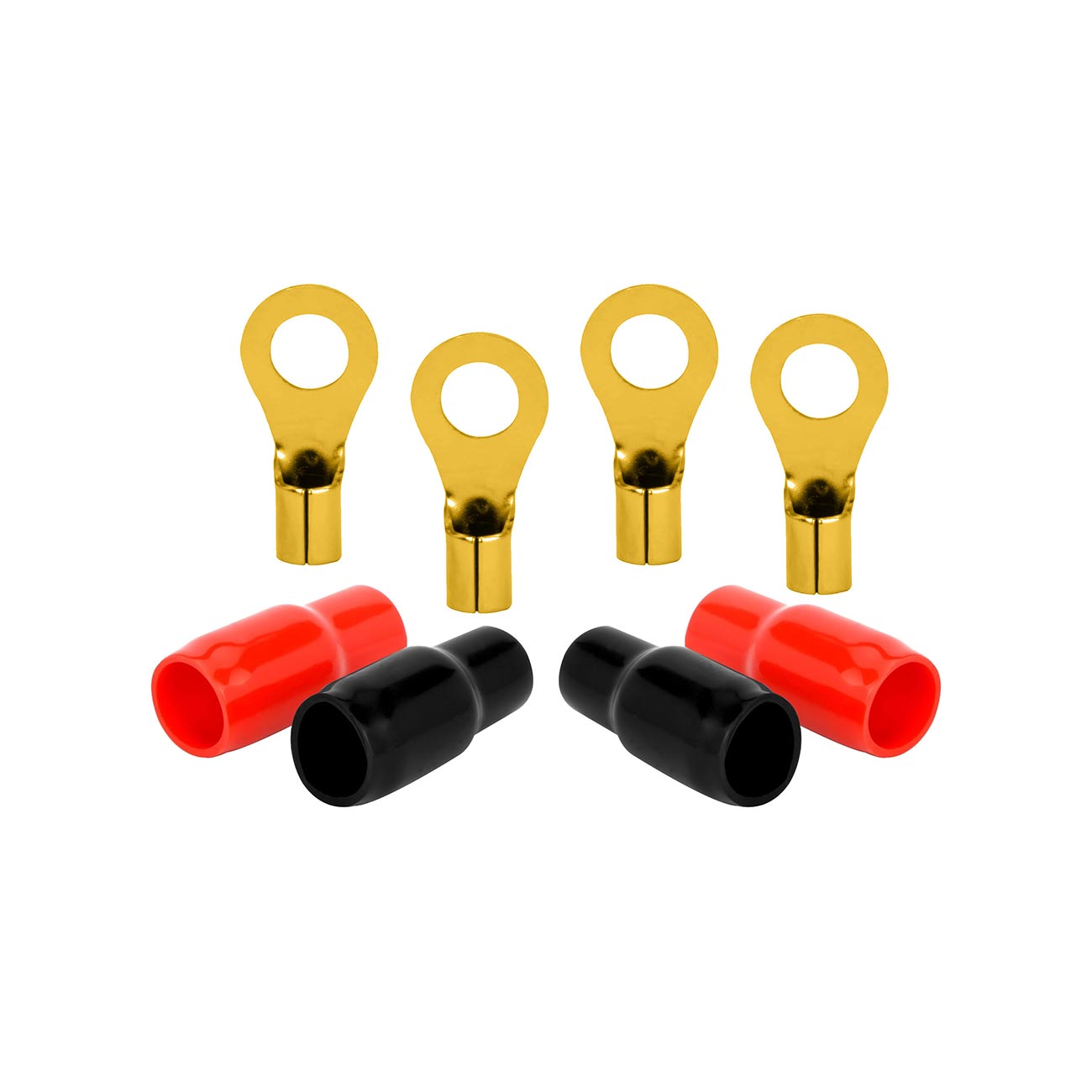 Nippon Audiopipe Ring Terminals 4 Gauge Gold Plated – Pack of 2