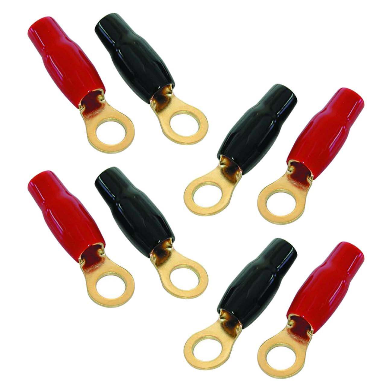 Nippon AudioPipe PTRS8 8-Gauge Ring Terminals Pack of 8