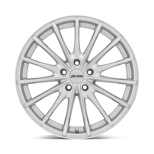 Petrol P3A 17x8 Wheel, 5x4.5 Bolt Pattern, +40 Offset, Silver Machined Face