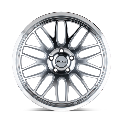 Petrol P4C 16x7 Wheel, 5x4.5 Bolt Pattern, +40 Offset, Silver Machined Face