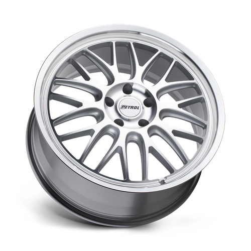 Petrol P4C 16x7 Wheel, 5x4.5 Bolt Pattern, +40 Offset, Silver Machined Face