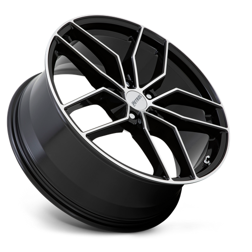 Petrol P5C 18x8 Gloss Black Machined Face Wheel, 5x112 Bolt Pattern, +40 Offset