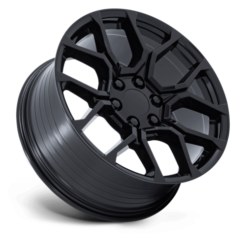 Performance Replicas PR233 Gloss Black 22x9 Wheel, 6x5.5 Bolt Pattern, +28 Offset