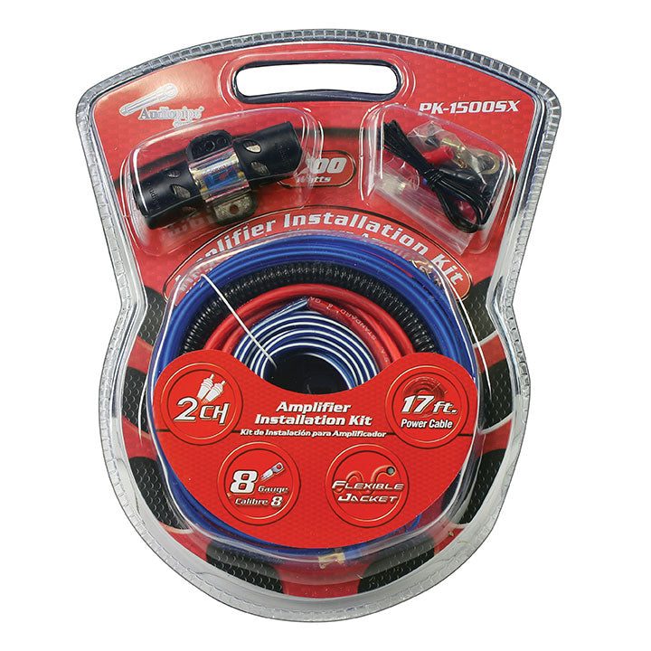 Nippon Audiopipe PK1500SX 8 Gauge Amplifier Wiring Kit - 1500 Watts