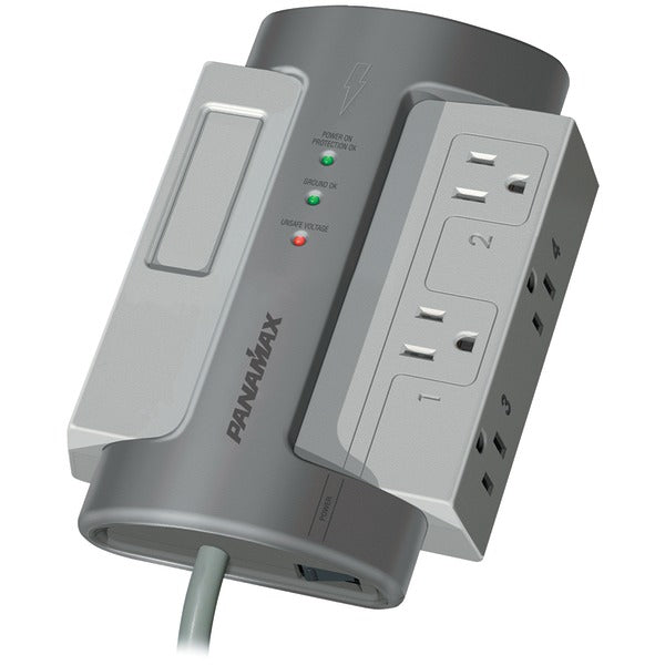 Panamax M4-ex 4-ac Outlet 1,650-joules Premium Series Max Power Conditioning Surge Protector Power Strip, 8-ft. Cord With Angled Plug, M4-ex