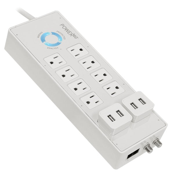 Panamax P360-8 Power360 8-outlet Floor Strip With Usb Pluggables