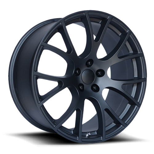 Performance Replicas PR161 Matte Black 22-Inch Wheel, 5x5-Inch Bolt Pattern, 35mm Offset
