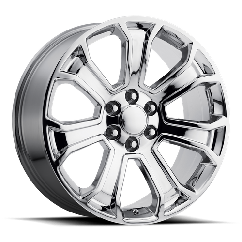 Performance Replicas PR166C 22-Inch Chrome Wheel, 6x5.5 Bolt Pattern, 24mm Offset