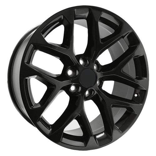 Performance Replicas PR177 22-Inch Gloss Black Wheel, 6x5.5-Inch Bolt Pattern, +24 Offset