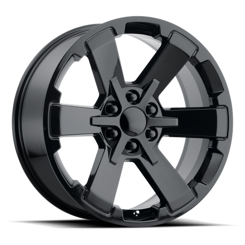 Performance Replicas PR189 Gloss Black 22-Inch Wheel, 6x5.5 Bolt Pattern, 24mm Offset