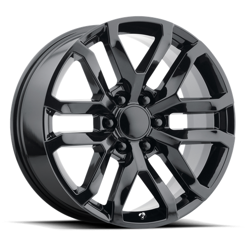 Performance Replicas PR196 Gloss Black 20-Inch Wheel, 6x5.5 Bolt Pattern, +28mm Offset