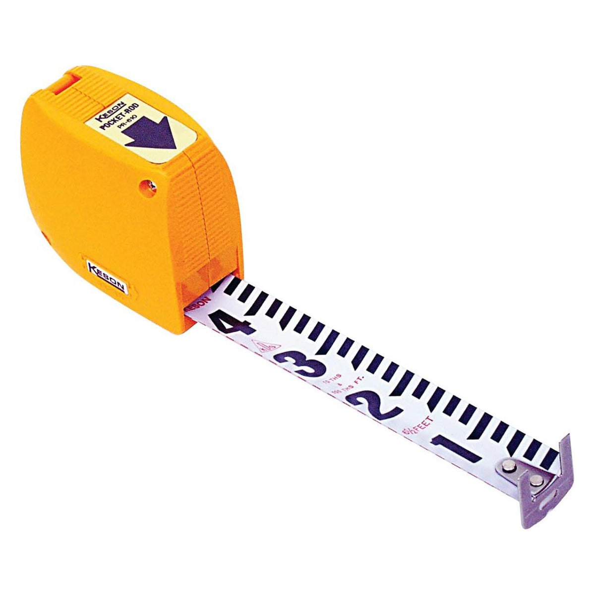 Keson PR610 Builder's Engineer's Pocket Rod Tape Measure, 6.5-Foot