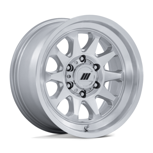 Pro Comp Alloys PA203 Beacon 17x8.5 Wheel, 6x5.5 Bolt Pattern, +0 Offset, Gloss Silver Machined Finish
