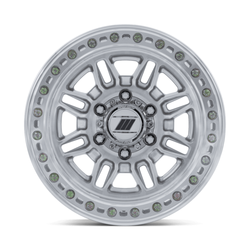 Pro Comp Alloys PA208 Equalizer BL 17x9 5x127 -12mm Gloss Silver with Machined Face Wheel