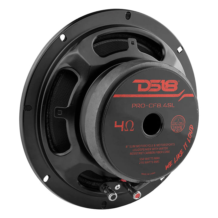 DS18 PROCF84SL 8-Inch Slim Midbass Water-Resistant Loudspeaker - 275W RMS / 550W Max, 4 Ohm