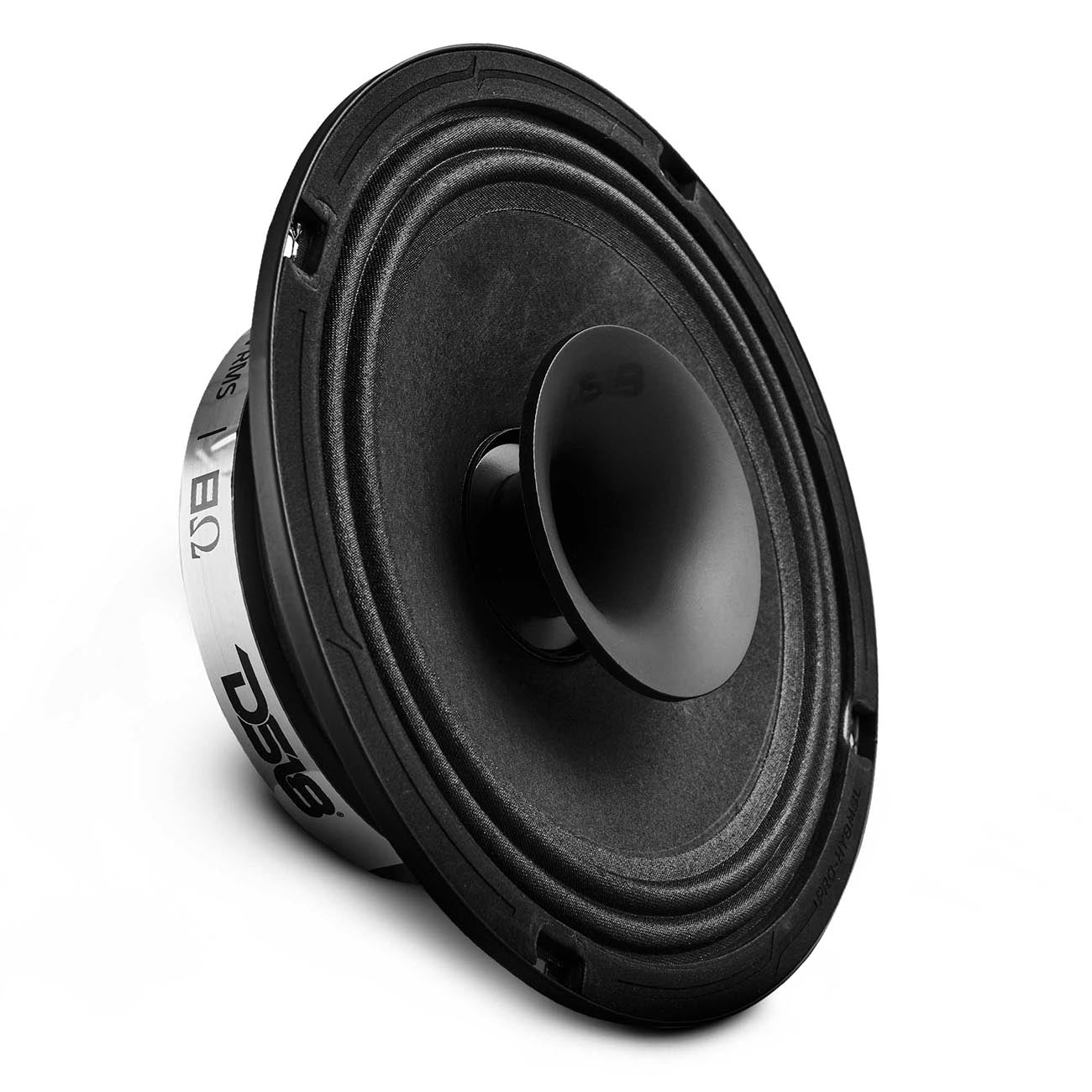 DS18 PRO 8-Inch Slim Hybrid Midrange Loudspeaker with Built-in Driver, 8 Ohm - Model PROHY8MSL