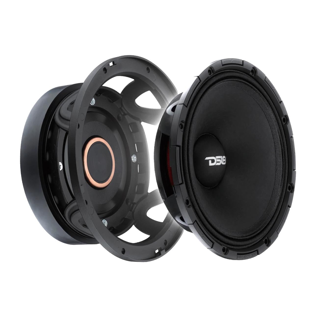 DS18 6.5 Inch Mid-High Loudspeaker - Model PROJECT36064, 300W RMS / 600W MAX, 4-Ohm Rotating Recone Design for Versatile Installation