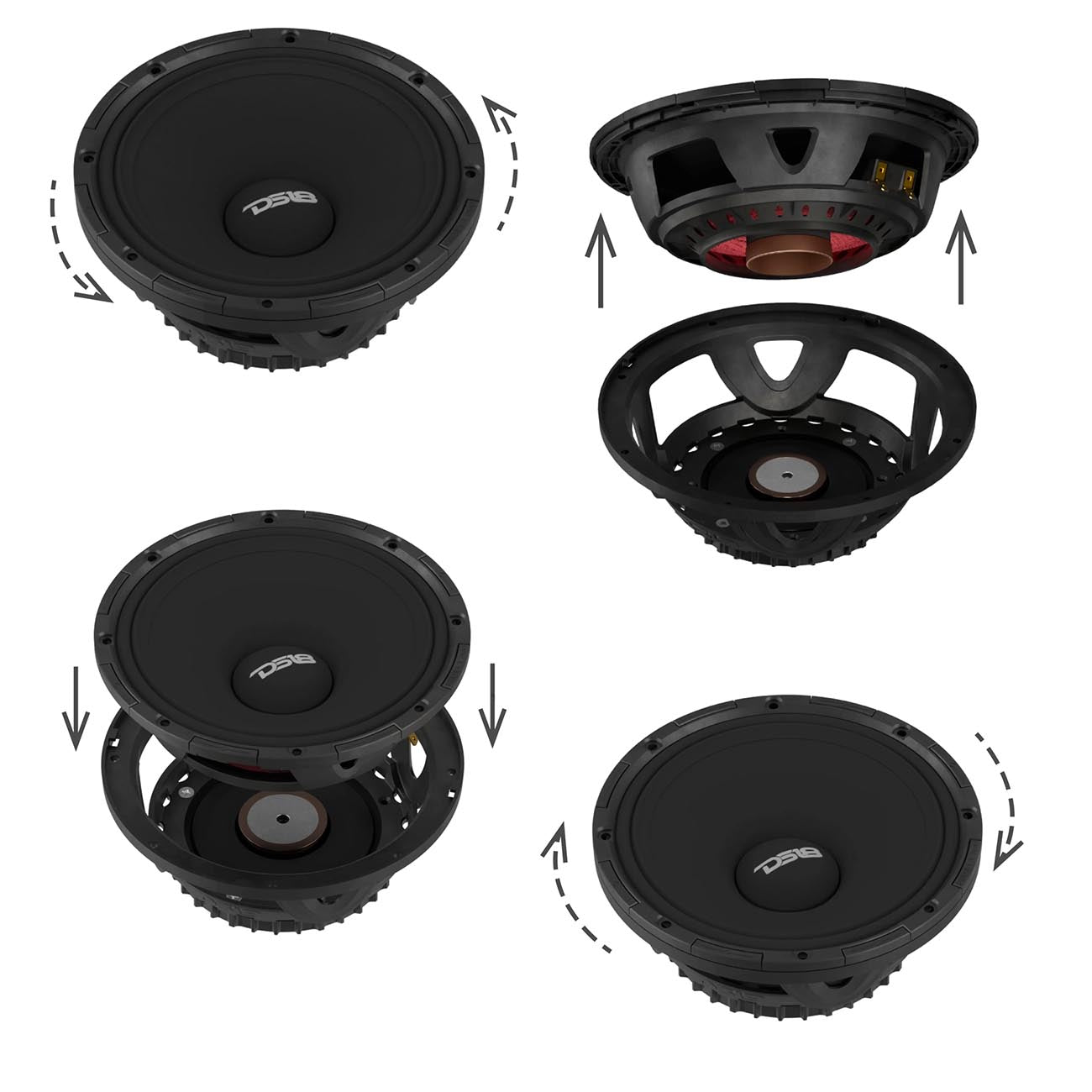 DS18 8-Inch Neodymium Magnet Mid-High Loudspeaker (Model PROJECT36084NEO)