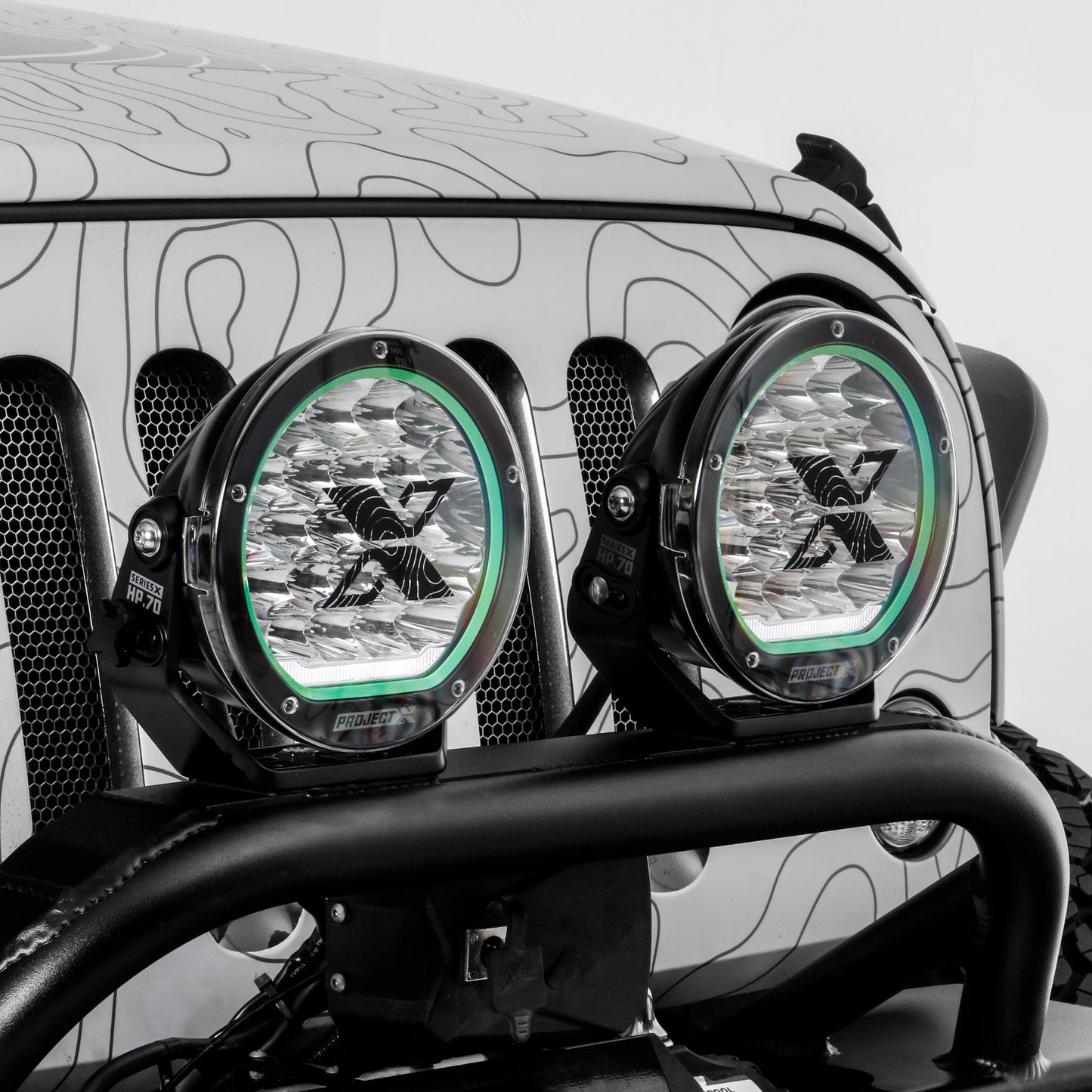 PROJECT X - AC538811-1 - Auxiliary Light Cover -  - SERIES X LENS PROTECTOR HP.70 - CLEAR - P/N: AC538811-1