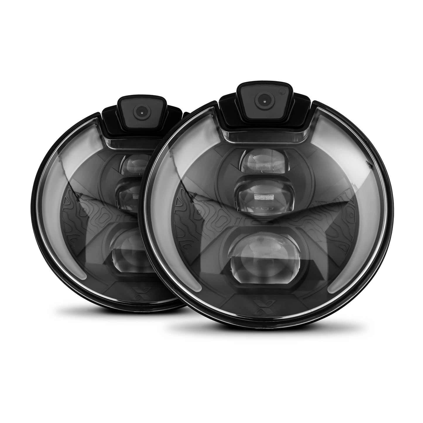 PROJECT X - HL538822-1 - Headlight Set -  - 7 in Headlight with 4K / wide angle Camera - P/N: HL538822-1