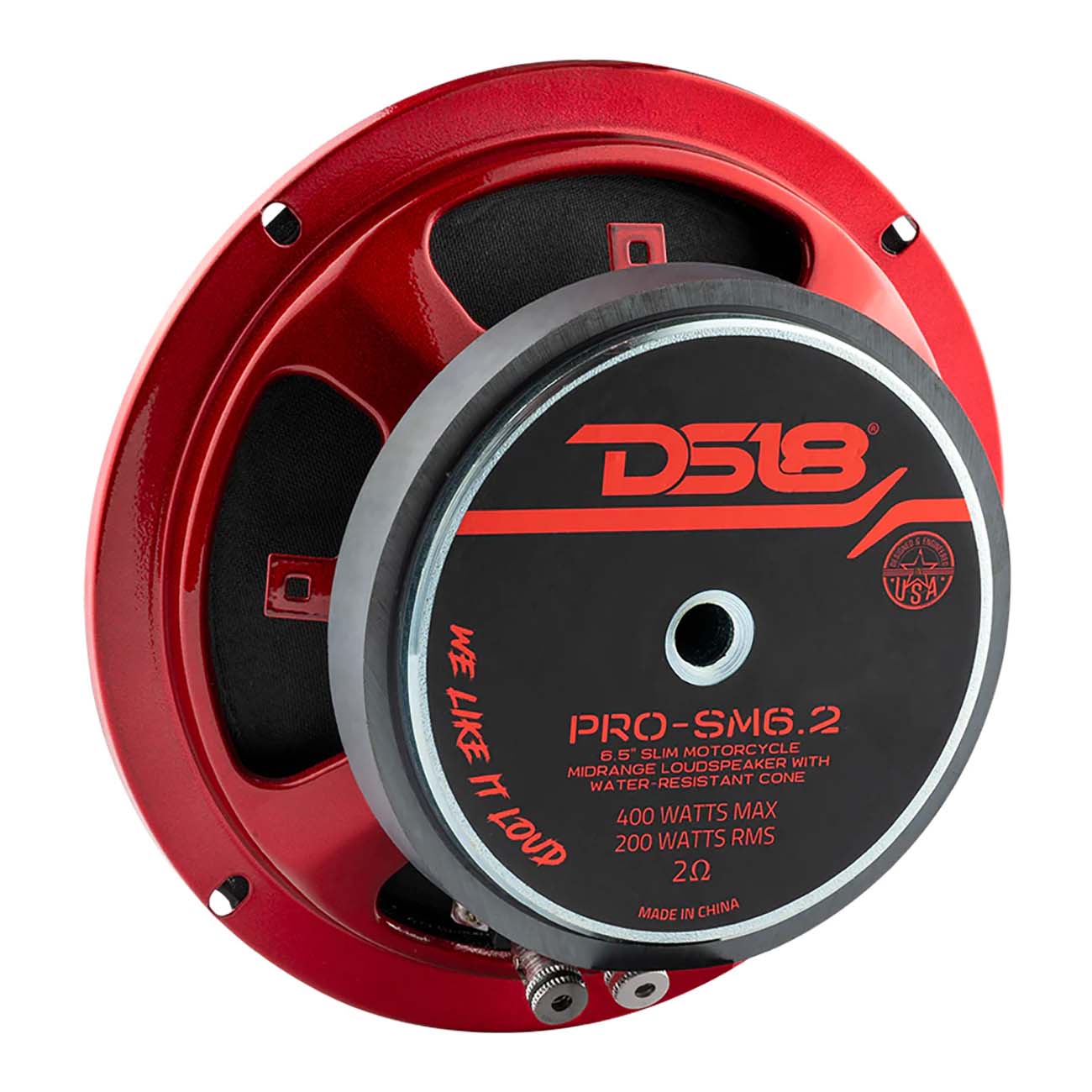 DS18 PROSM62 6.5-Inch Water-Resistant Midrange Speaker with 200W RMS and 400W Max Power
